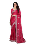 Ethnic Motifs Zari Woven Design Banarasi Saree
