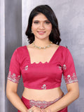 Ethnic Motifs Zari Woven Design Banarasi Saree