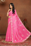 Ethnic Motifs Zari Woven Design Banarasi Saree