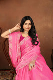 Ethnic Motifs Zari Woven Design Banarasi Saree