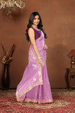 Ethnic Motifs Zari Woven Design Banarasi Saree