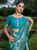 Varanga Women Kanjivaram Saree With Blouse Piece
