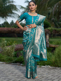 Varanga Women Kanjivaram Saree With Blouse Piece