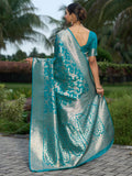 Varanga Women Kanjivaram Saree With Blouse Piece