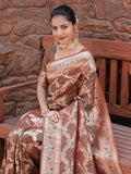 Varanga Multi Cotton Blend Banarasi Saree