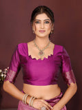 Varanga Women Banarasi Saree With Blouse Piece