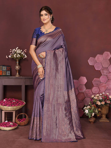 Varanga Women Banarasi Saree With Blouse Piece