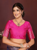 Varanga Women Banarasi Saree With Blouse Piece