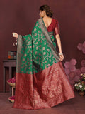 Varanga Women Banarasi Saree With Blouse Piece