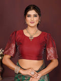 Varanga Women Banarasi Saree With Blouse Piece