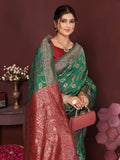 Varanga Women Banarasi Saree With Blouse Piece