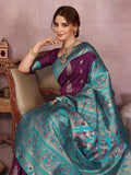 Varanga Women Banarasi Saree With Blouse Piece