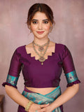 Varanga Women Banarasi Saree With Blouse Piece
