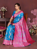 Varanga Women Banarasi Saree With Blouse Piece