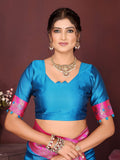 Varanga Women Banarasi Saree With Blouse Piece