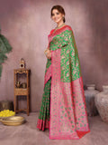 Varanga Women Banarasi Saree With Blouse Piece
