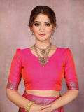 Varanga Women Banarasi Saree With Blouse Piece