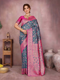 Varanga Women Banarasi Saree With Blouse Piece