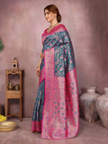 Varanga Women Banarasi Saree With Blouse Piece