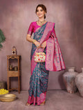 Varanga Women Banarasi Saree With Blouse Piece