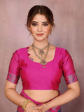 Varanga Women Banarasi Saree With Blouse Piece