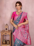 Varanga Women Banarasi Saree With Blouse Piece