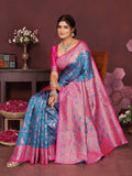 Varanga Women Banarasi Saree With Blouse Piece