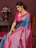 Varanga Women Banarasi Saree With Blouse Piece