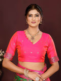 Varanga Women Banarasi Saree With Blouse Piece