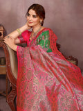 Varanga Women Banarasi Saree With Blouse Piece