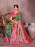 Varanga Women Banarasi Saree With Blouse Piece