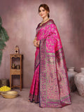 Varanga Women Banarasi Saree With Blouse Piece