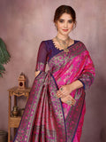 Varanga Women Banarasi Saree With Blouse Piece