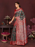Varanga Women Banarasi Saree With Blouse Piece