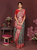 Varanga Women Banarasi Saree With Blouse Piece