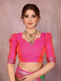 Varanga Women Banarasi Saree With Blouse Piece