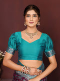 Varanga Women Banarasi Saree With Blouse Piece