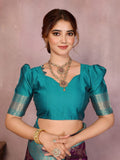 Varanga Women Banarasi Saree With Blouse Piece
