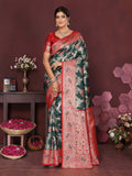 Varanga Women Banarasi Saree With Blouse Piece
