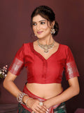 Varanga Women Banarasi Saree With Blouse Piece