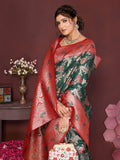 Varanga Women Banarasi Saree With Blouse Piece