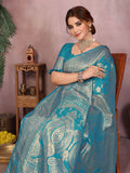 Varanga Women Banarasi Saree With Blouse Piece