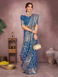 Varanga Women Banarasi Saree With Blouse Piece