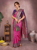 Varanga Women Banarasi Saree With Blouse Piece