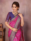 Varanga Women Banarasi Saree With Blouse Piece