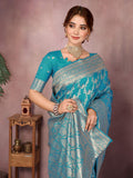 Varanga Women Banarasi Saree With Blouse Piece