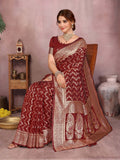 Varanga Women Banarasi Saree With Blouse Piece