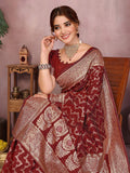 Varanga Women Banarasi Saree With Blouse Piece