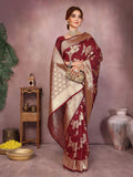 Varanga Women Banarasi Saree With Blouse Piece