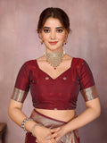 Varanga Women Banarasi Saree With Blouse Piece